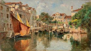 Antonio Reyna Manescau - Canale veneziano