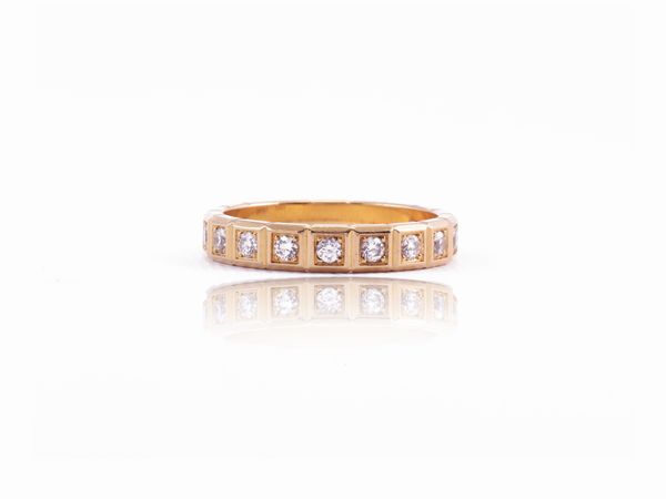 Chopard, anello eternelle 'Ice Cube' in oro giallo con diamanti  - Asta Gioielli e Orologi - Associazione Nazionale - Case d'Asta italiane