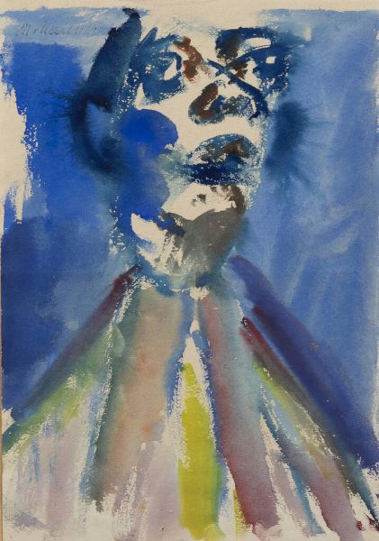 MINO MACCARI Siena (SI) 1898 - 1989 Roma : Figura  - Asta Collezione Vallora - Dipinti - Associazione Nazionale - Case d'Asta italiane