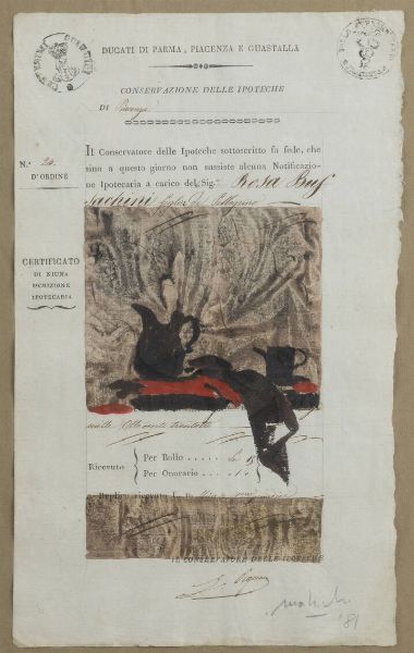 CARLO MATTIOLI Modena 1911 - 1994 : Senza titolo 1981  - Asta Collezione Vallora - Dipinti - Associazione Nazionale - Case d'Asta italiane