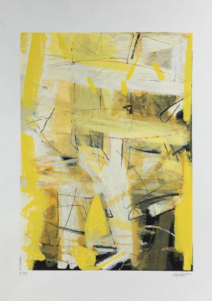 PIERO RUGGERI Torino 1930 - 2009 : Senza titolo  - Asta Collezione Vallora - Dipinti - Associazione Nazionale - Case d'Asta italiane