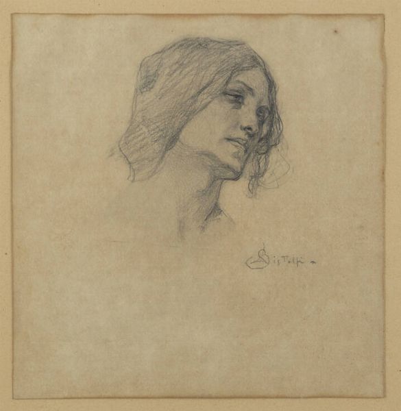 LEONARDO BISTOLFI Casale Monferrato (AL) 1859 -1933 La Loggia (TO) : Volto di donna  - Asta Collezione Vallora - Dipinti - Associazione Nazionale - Case d'Asta italiane