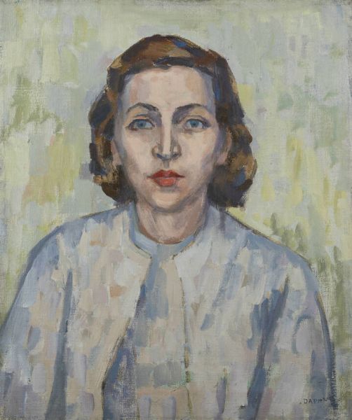 DAPHNE MAUGHAM CASORATI Londra (Regno Unito) 1897 - 1982 Torino : Ritratto di Bianca Accornero in Vallora  - Asta Collezione Vallora - Dipinti - Associazione Nazionale - Case d'Asta italiane