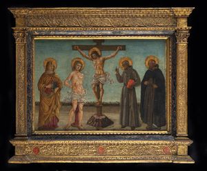 PITTORE ANONIMO - Crocifissione XV secolo