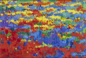 ETTORE FICO Piatto Biellese (VC) 1917 - 2004 Torino - Il mio Giardino 2002