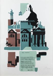 ALFONSO GATTO Salerno 1909-Orbetello (GR) 1976 - Chiesa Veneziana 1968