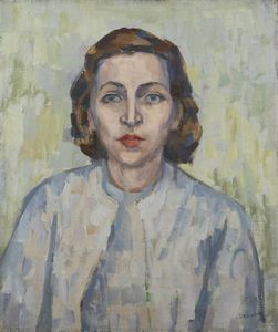 DAPHNE MAUGHAM CASORATI Londra (Regno Unito) 1897 - 1982 Torino - Ritratto di Bianca Accornero in Vallora
