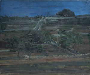 GIOVANNI LA COGNATA Comiso (Ragusa) 1954 - Quasi notturno  Comiso  1998