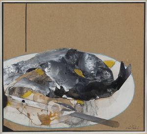 GIANCARLO VITALI Bellano (LC) 1928-2018 - Pesci nel piatto 1995