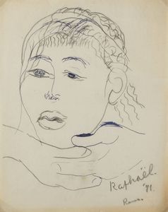 ANTONIETTA RAPHAEL MAFAI Kovno (Lituania) 1895 - 1975 Roma - Autoritratto   Roma  1971
