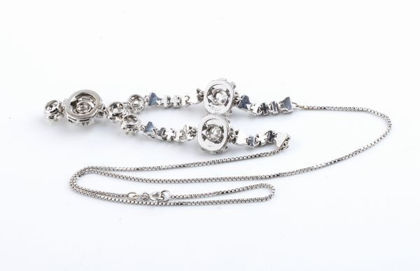 Collier in oro con diamanti - Anni '50  - Asta Gioielli e Argenti Moderni e Contemporanei - Associazione Nazionale - Case d'Asta italiane