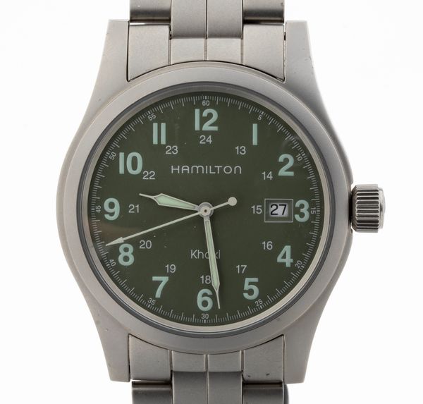 HAMILTON KHAKI: orologio polso acciaio  - Asta Gioielli e Argenti Moderni e Contemporanei - Associazione Nazionale - Case d'Asta italiane