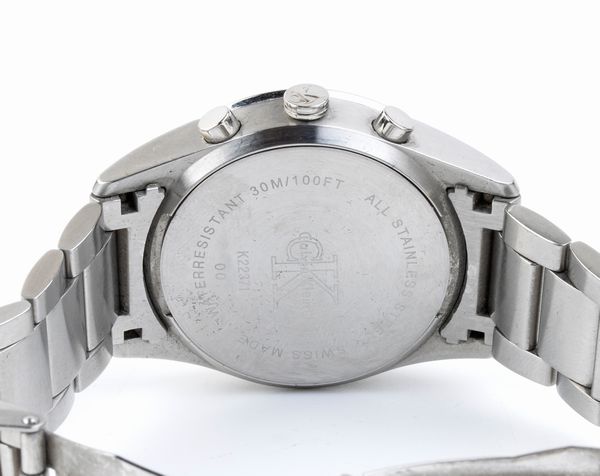 CALVIN KLEIN: orologio polso cronografo in acciaio  - Asta Gioielli e Argenti Moderni e Contemporanei - Associazione Nazionale - Case d'Asta italiane