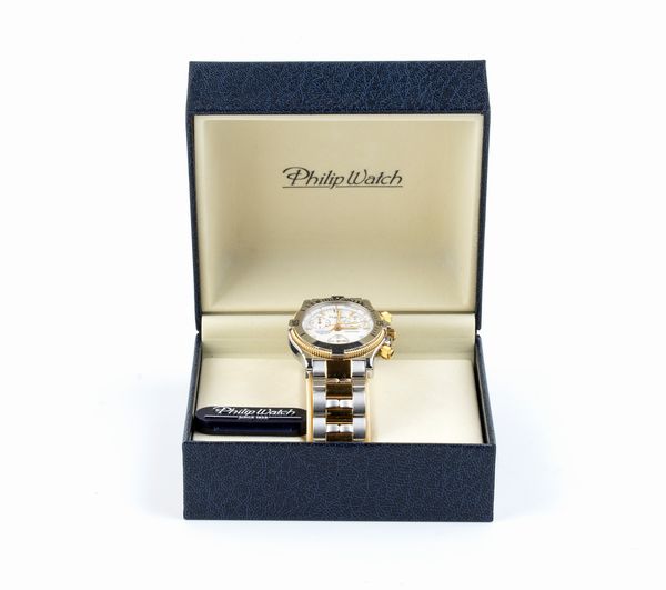 PHILIP WATCH: orologio polso cronografo in acciaio  - Asta Gioielli e Argenti Moderni e Contemporanei - Associazione Nazionale - Case d'Asta italiane