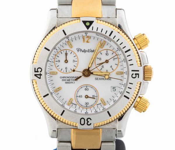 PHILIP WATCH: orologio polso cronografo in acciaio  - Asta Gioielli e Argenti Moderni e Contemporanei - Associazione Nazionale - Case d'Asta italiane