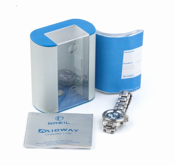 BREIL: orologio polso cronografo in acciaio  - Asta Gioielli e Argenti Moderni e Contemporanei - Associazione Nazionale - Case d'Asta italiane