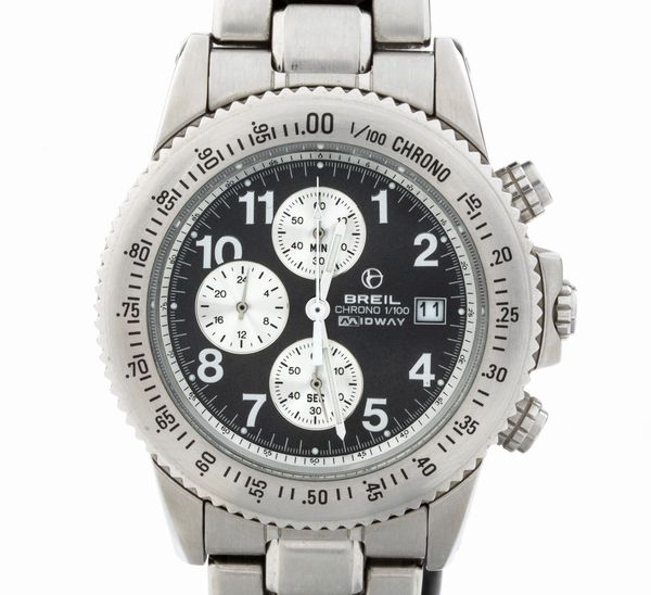 BREIL: orologio polso cronografo in acciaio  - Asta Gioielli e Argenti Moderni e Contemporanei - Associazione Nazionale - Case d'Asta italiane