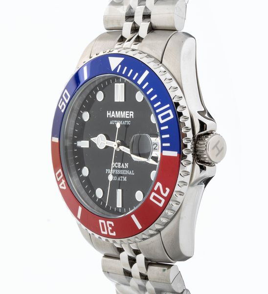 HAMMER: orologio polso in acciaio  - Asta Gioielli e Argenti Moderni e Contemporanei - Associazione Nazionale - Case d'Asta italiane