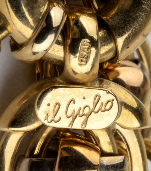 Girocollo a maglie concatenate in oro  - Asta Gioielli e Argenti Moderni e Contemporanei - Associazione Nazionale - Case d'Asta italiane
