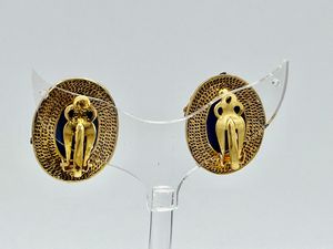 Orecchini in argento dorato e lapis  - Asta Gioielli e Argenti Moderni e Contemporanei - Associazione Nazionale - Case d'Asta italiane