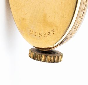 Orologio liberty da bavero in oro 18k con fermaglio  - Asta Gioielli e Argenti Moderni e Contemporanei - Associazione Nazionale - Case d'Asta italiane