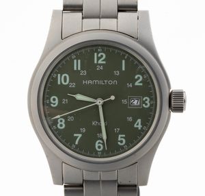 HAMILTON KHAKI: orologio polso acciaio  - Asta Gioielli e Argenti Moderni e Contemporanei - Associazione Nazionale - Case d'Asta italiane