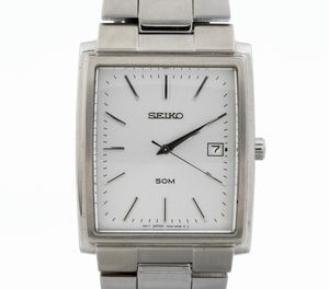 SEIKO: orologio polso in acciaio  - Asta Gioielli e Argenti Moderni e Contemporanei - Associazione Nazionale - Case d'Asta italiane