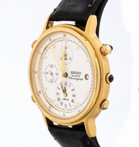 SEIKO: orologio cronografo in acciaio  - Asta Gioielli e Argenti Moderni e Contemporanei - Associazione Nazionale - Case d'Asta italiane