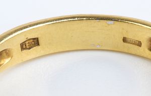 Lotto di tre anelli in oro e diamanti  - Asta Gioielli e Argenti Moderni e Contemporanei - Associazione Nazionale - Case d'Asta italiane