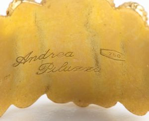 Coppia di anelli sardi in oro  - Asta Gioielli e Argenti Moderni e Contemporanei - Associazione Nazionale - Case d'Asta italiane