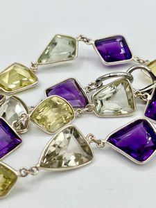 Lungo girocollo con quarzi  - Asta Gioielli e Argenti Moderni e Contemporanei - Associazione Nazionale - Case d'Asta italiane