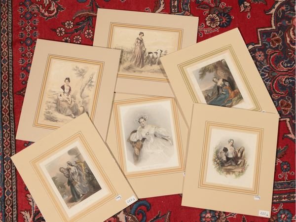 Pausa - Un mazzolino di fiori  - Asta Una collezione di stampe - parte II - Associazione Nazionale - Case d'Asta italiane