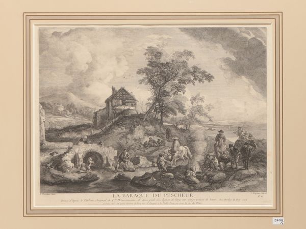 Le quartier des vivandiers (1754) - La baraque de pescheur (1749)  - Asta Una collezione di stampe - parte II - Associazione Nazionale - Case d'Asta italiane