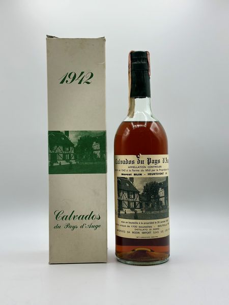 Calvados du Pays d'Auge Marcel Blin 1942  - Asta Whisky & Whiskey and other Fine Spirits - Associazione Nazionale - Case d'Asta italiane