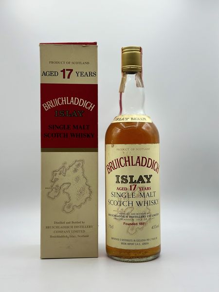 Bruichladdich, Islay Single Malt Scotch Whisky 17 Years Old  - Asta Whisky & Whiskey and other Fine Spirits - Associazione Nazionale - Case d'Asta italiane