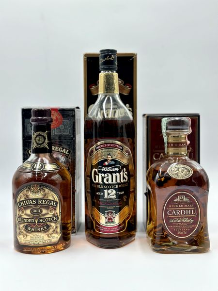 Chivas Regal - William Grant's - Cardhu  - Asta Whisky & Whiskey and other Fine Spirits - Associazione Nazionale - Case d'Asta italiane