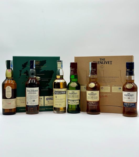 Gift box The Classic Malts Collection - Gift box The Glenlivet Tasting Experience  - Asta Whisky & Whiskey and other Fine Spirits - Associazione Nazionale - Case d'Asta italiane