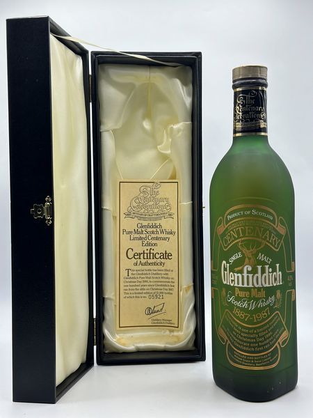Glenfiddich,Centenary  - Asta Whisky & Whiskey and other Fine Spirits - Associazione Nazionale - Case d'Asta italiane