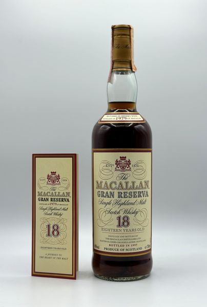 The Macallan Gran Reserva 18 Years Old Single Malt Scotch Whisky 1979  - Asta Whisky & Whiskey and other Fine Spirits - Associazione Nazionale - Case d'Asta italiane