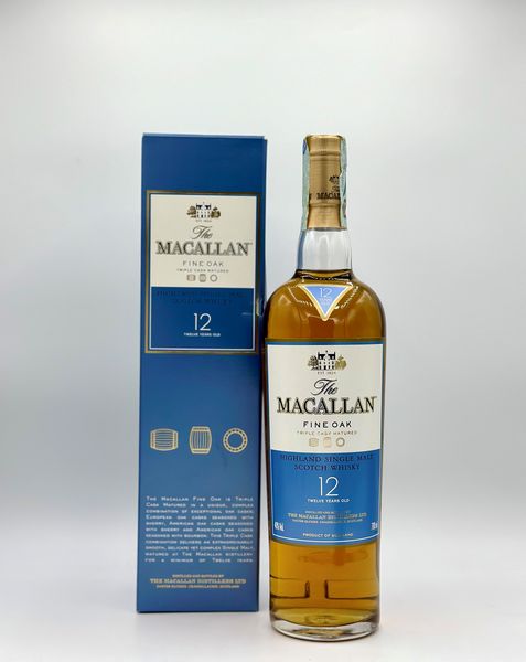 The Macallan Highland Single Malt Scotch Whisky 12 Years Old Fine Oak  - Asta Whisky & Whiskey and other Fine Spirits - Associazione Nazionale - Case d'Asta italiane