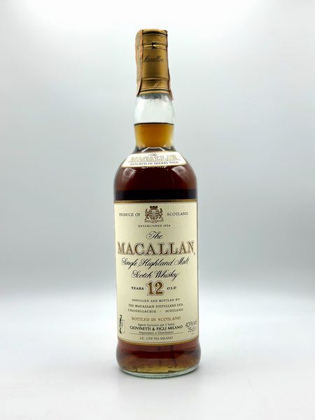 The Macallan, Single Highland Malt Scotch Whisky 12 Years  - Asta Whisky & Whiskey and other Fine Spirits - Associazione Nazionale - Case d'Asta italiane