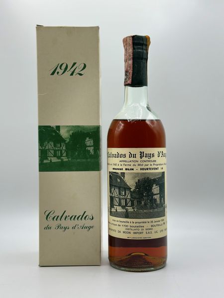 Calvados du Pays d'Auge Marcel Blin 1942  - Asta Whisky & Whiskey and other Fine Spirits - Associazione Nazionale - Case d'Asta italiane