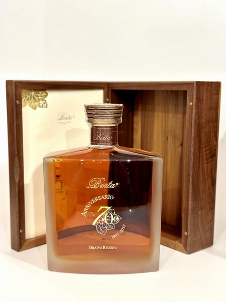 Berta, Grappa Riserva Anniversario 70 Anni  - Asta Whisky & Whiskey and other Fine Spirits - Associazione Nazionale - Case d'Asta italiane
