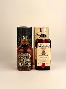 Ballantine's, Finest Blended Scotch Whisky  Chivas Regal, 12 Year Old Blended Scotch Whisky  - Asta Whisky & Whiskey and other Fine Spirits - Associazione Nazionale - Case d'Asta italiane