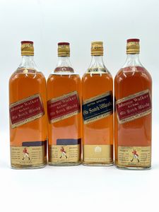 Johnnie Walker Red Label - Johnnie Walker Black Label  - Asta Whisky & Whiskey and other Fine Spirits - Associazione Nazionale - Case d'Asta italiane