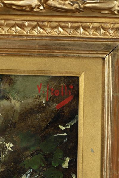 Vincenzo Irolli : Figura femminile  - Asta Dipinti del XIX e XX secolo - Associazione Nazionale - Case d'Asta italiane