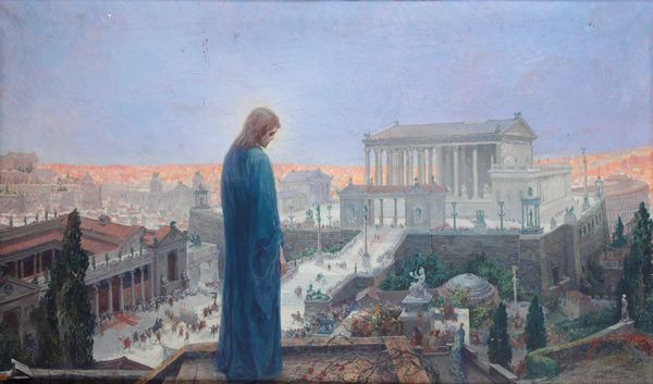 Domingo Motta : Veduta romana  - Asta Dipinti del XIX e XX secolo - Associazione Nazionale - Case d'Asta italiane