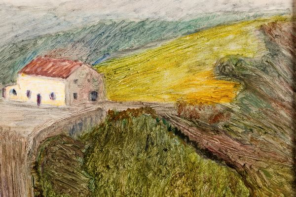 Giuseppe Pellizza da Volpedo : Ricovero N.2 del Penice o La cantoniera al passo del<BR>Penice  - Asta Dipinti del XIX e XX secolo - Associazione Nazionale - Case d'Asta italiane