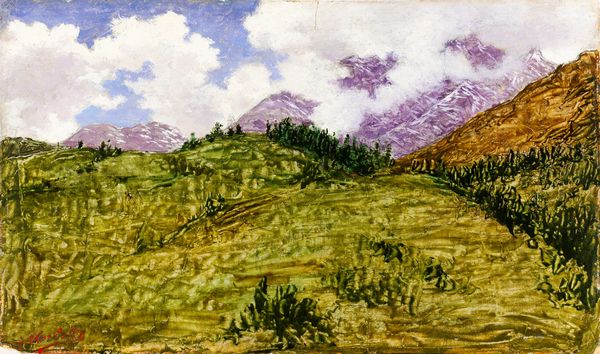 Angelo Morbelli : La valle di Usseglio  - Asta Dipinti del XIX e XX secolo - Associazione Nazionale - Case d'Asta italiane