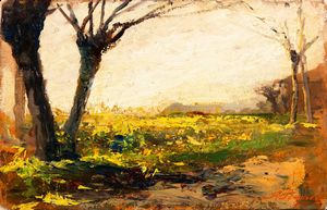 François-Auguste Ravier - Campagna soleggiata